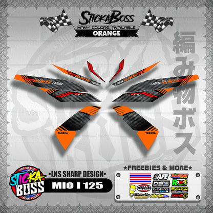 MIO I 125 DECALS ( LNS SHARP DESIGN )【WITH FREEBIES】
