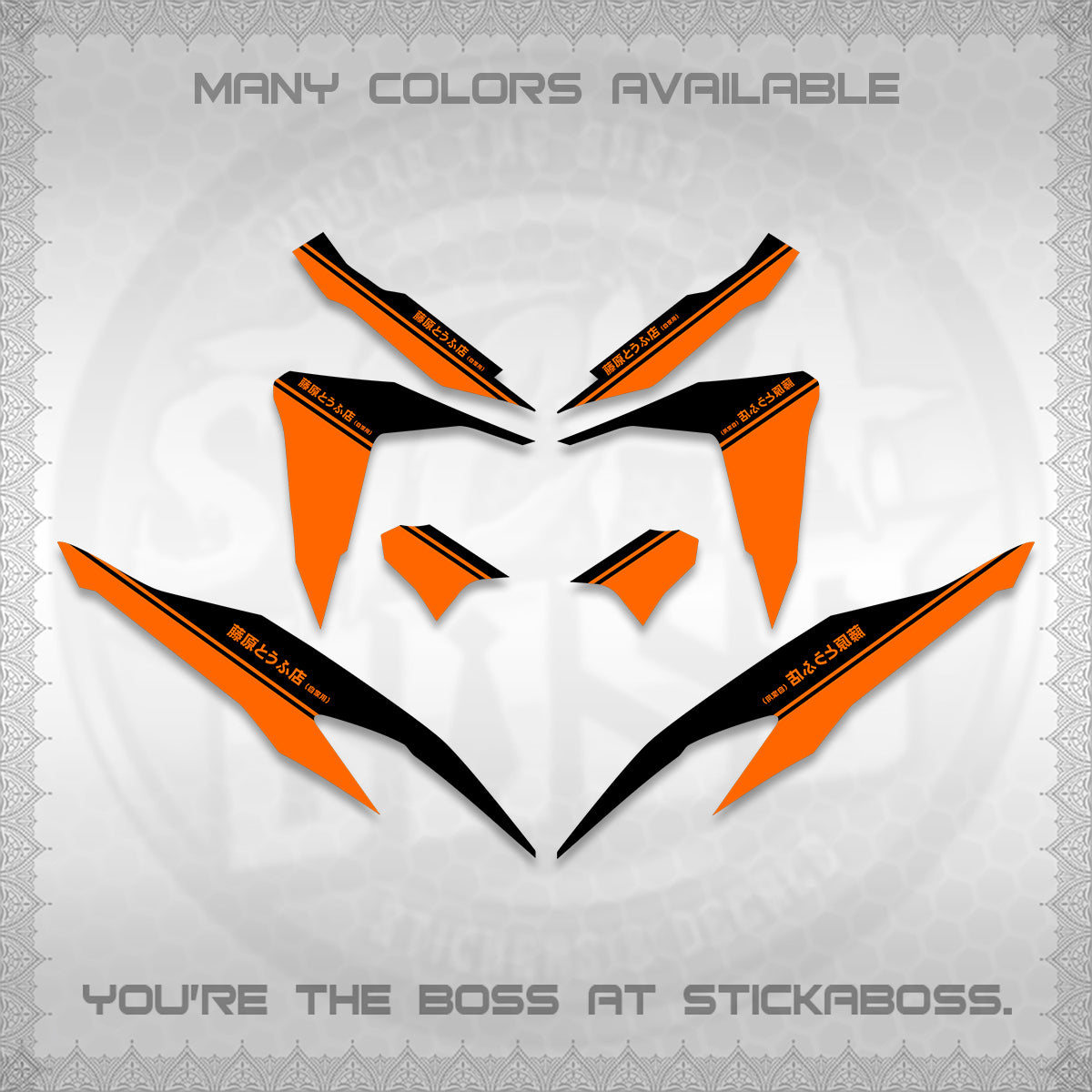 CLICK V2 DECALS (TRUENO STYLE DESIGN) STICKER KITS BY STICKABOSS