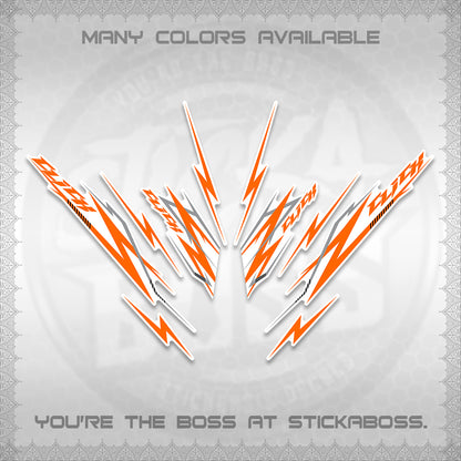 CLICK 125 V2 INDO FOR WHITE DECALS (2024 CL 00-A8 STYLE) STICKER KITS By STICKABOSS