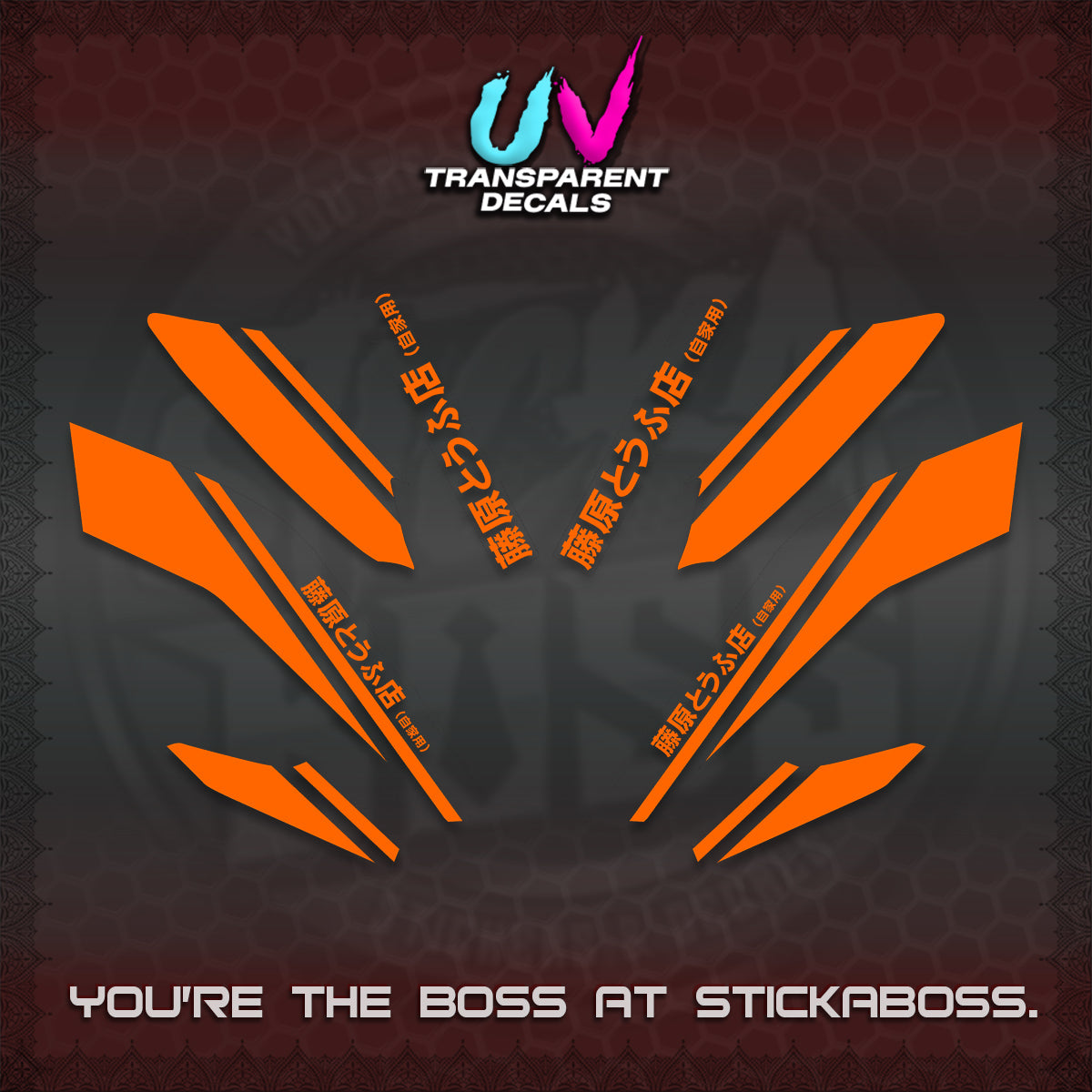 NMAX V2 UV TRANSPARENT DECALS (TRUENO STYLE DESIGN) STICKER KITS By STICKABOSS