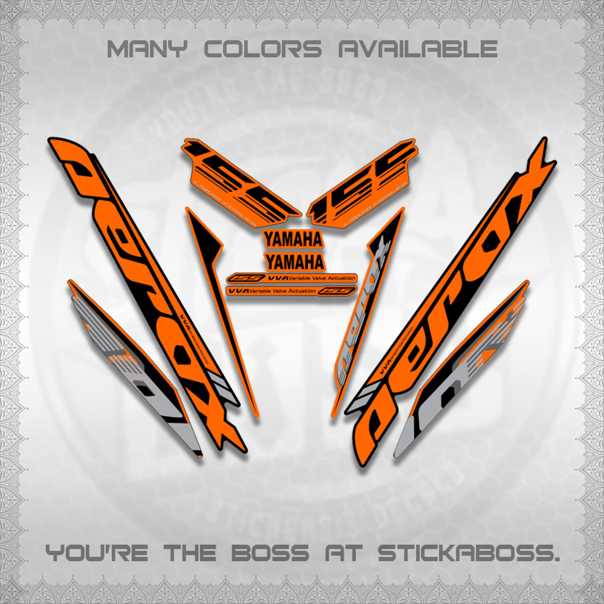 AEROX V3 STOCK STRIPING DECALS (SP EDITION)STICKER DECALS By STICKABOSS