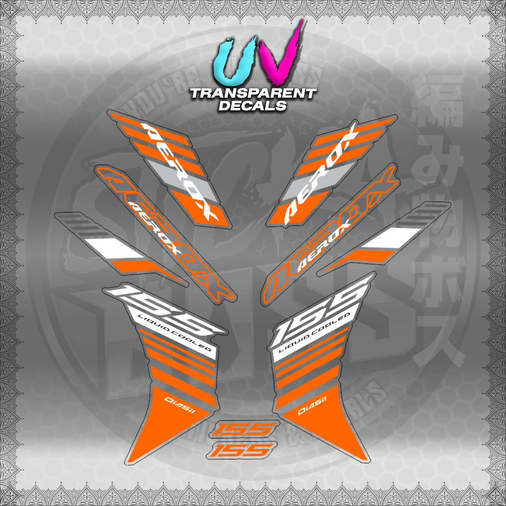 【PREMIUM UV PRINT】TRANSPARENT AEROX V3 ALPHA TURBO INDO (AV3BAST)【WITH FREEBIES】