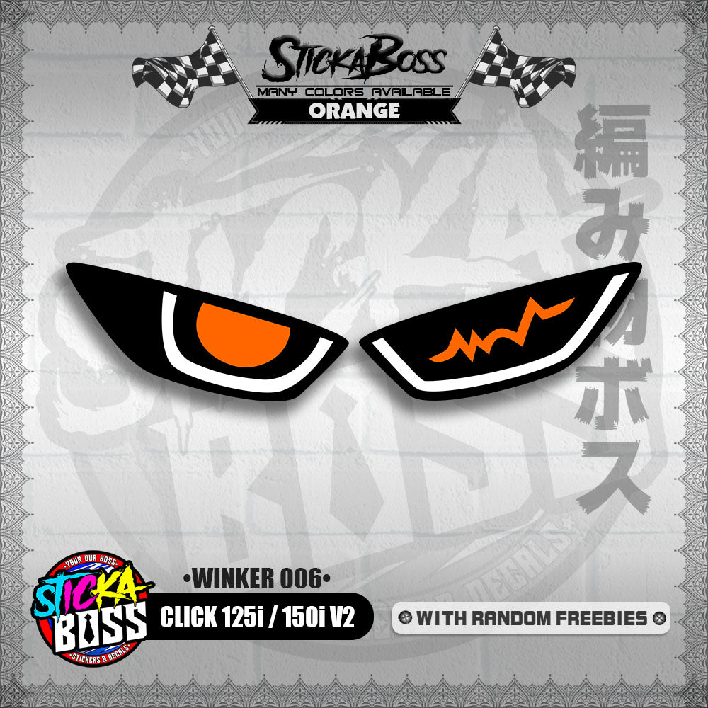 CLICK 125i / 150i V2 (WINKER 006) TRANSPARENT【WITH FREEBIES】