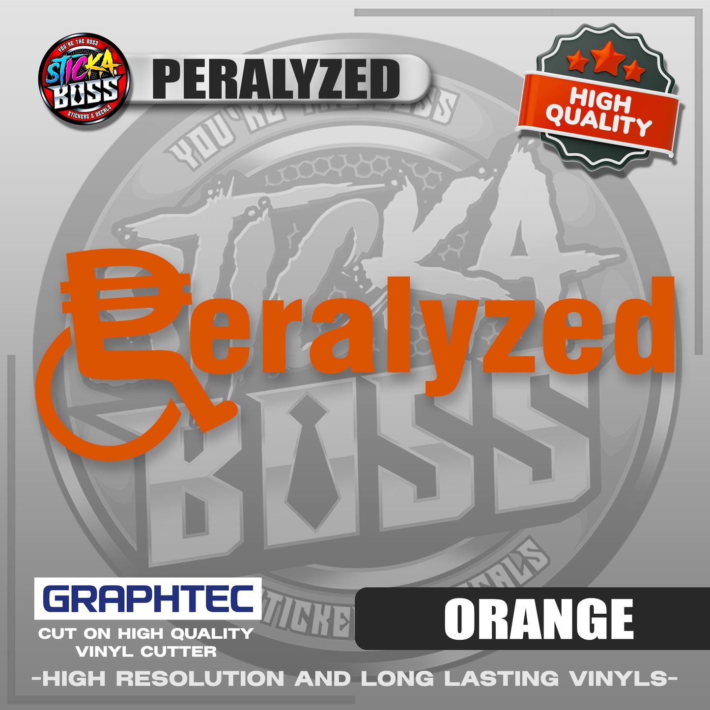 PERALYZED | VINYL WATERPROOF CUT-OUT STICKER DECALS【Stickaboss】