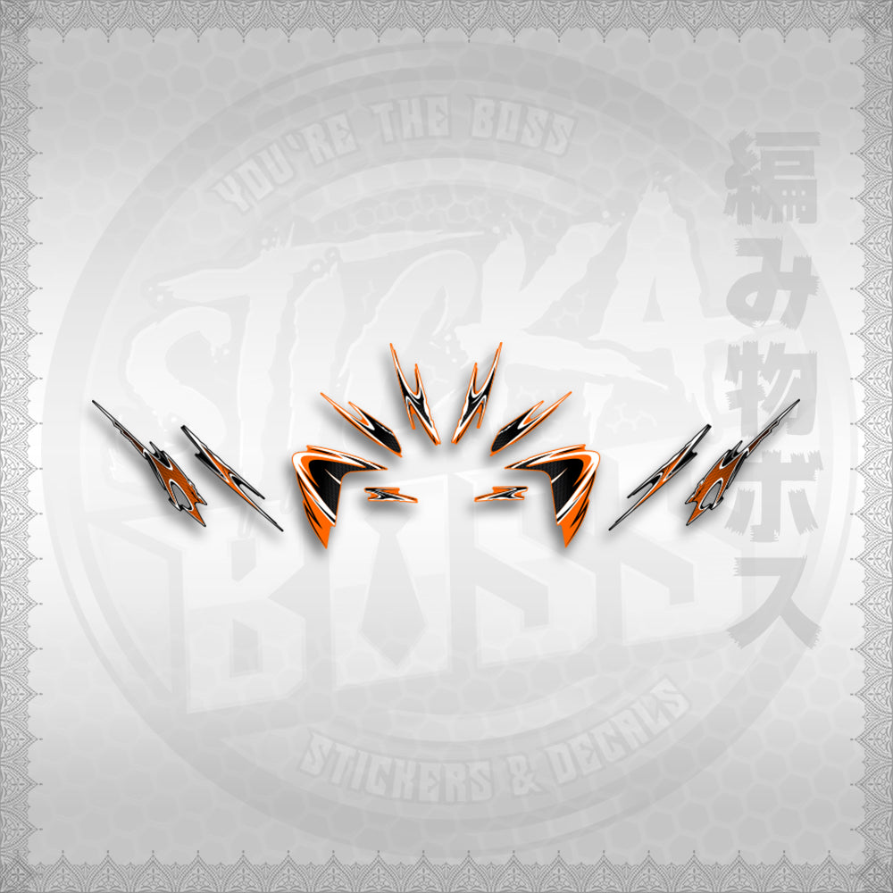 STICKER DECALS for CLICK 125 V2 (CV225LENEMOHO) By STICKABOSS (SOFIE LAMINATED WATERPROOF)