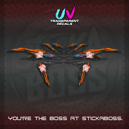 CLICK V2  UV TRANSPARENT DECALS (ANYA JAPAN NEW)STICKER DECALS By STICKABOSS