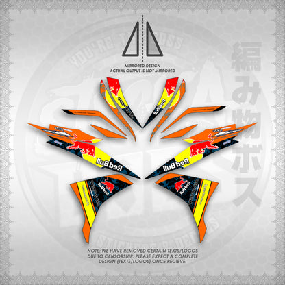 STICKER DECALS for SNIPER 135 MX (S135REBUIN)By STICKABOSS (SOFIE LAMINATED WATERPROOF)