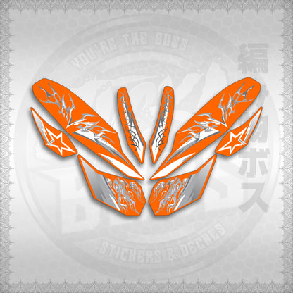 STICKER DECALS for CLICK 125 V3 (CV3VALEKYSH) By STICKABOSS (SOFIE LAMINATED WATERPROOF)