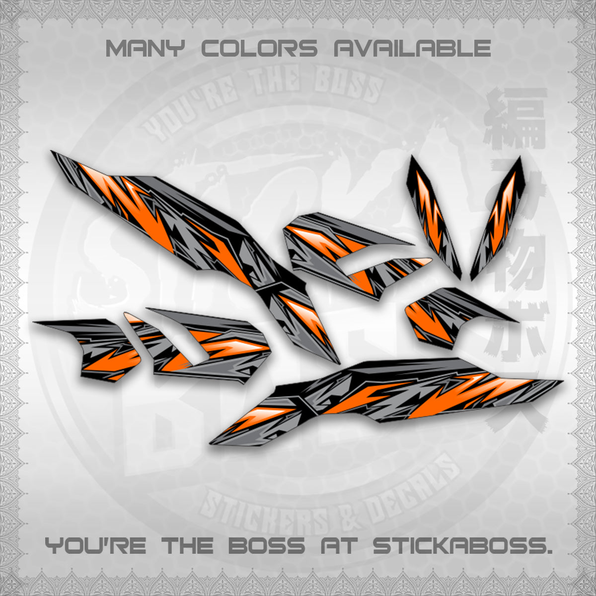 CLICK V3 INDO MALAY CONCEPT ( STRIPING NEW CUSTOM DESIGN ) STICKER DECALS By STICKABOSS