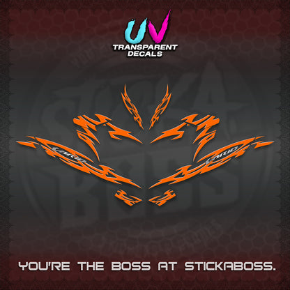 CLICK 125 V4 INDO VARIO UV TRANSPARENT DECALS (2026 NUSANTARA STRIPING) STICKER DECALS By STICKABOSS