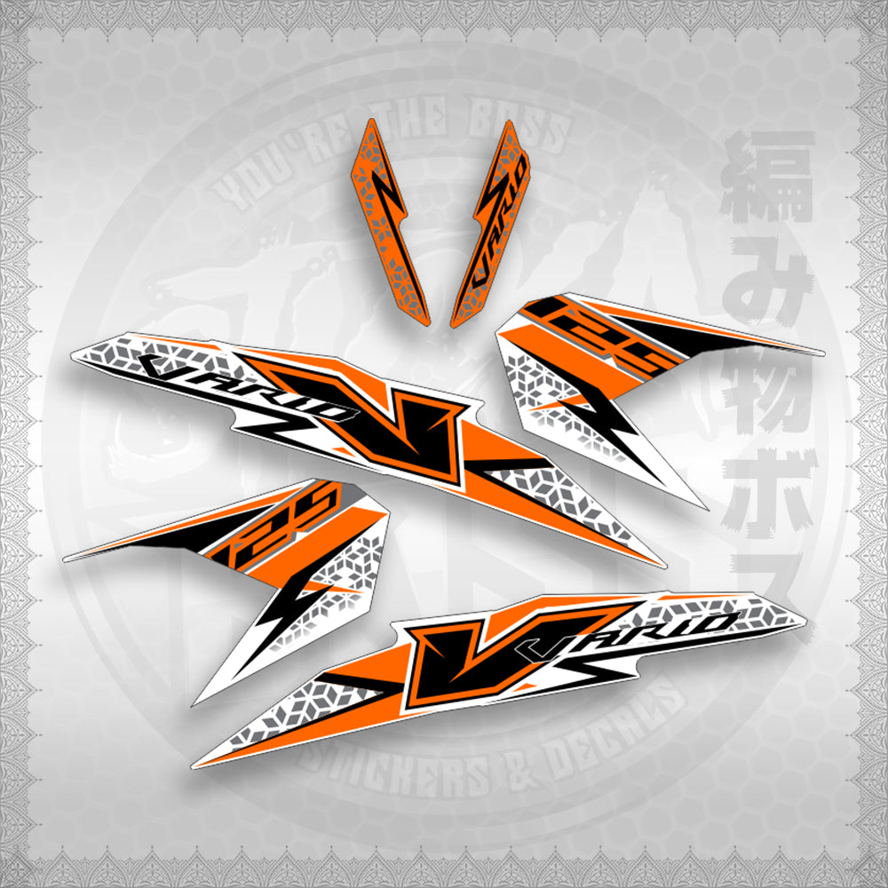 STICKER DECALS for CLICK 125 V3 MALAY/INDO CONCEPT (CV3FOWHSTSTVAA29) By STICKABOSS (SOFIE LAMINATED)