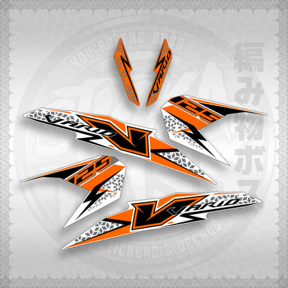 STICKER DECALS for CLICK 125 V3 MALAY/INDO CONCEPT (CV3FOWHSTSTVAA29) By STICKABOSS (SOFIE LAMINATED)