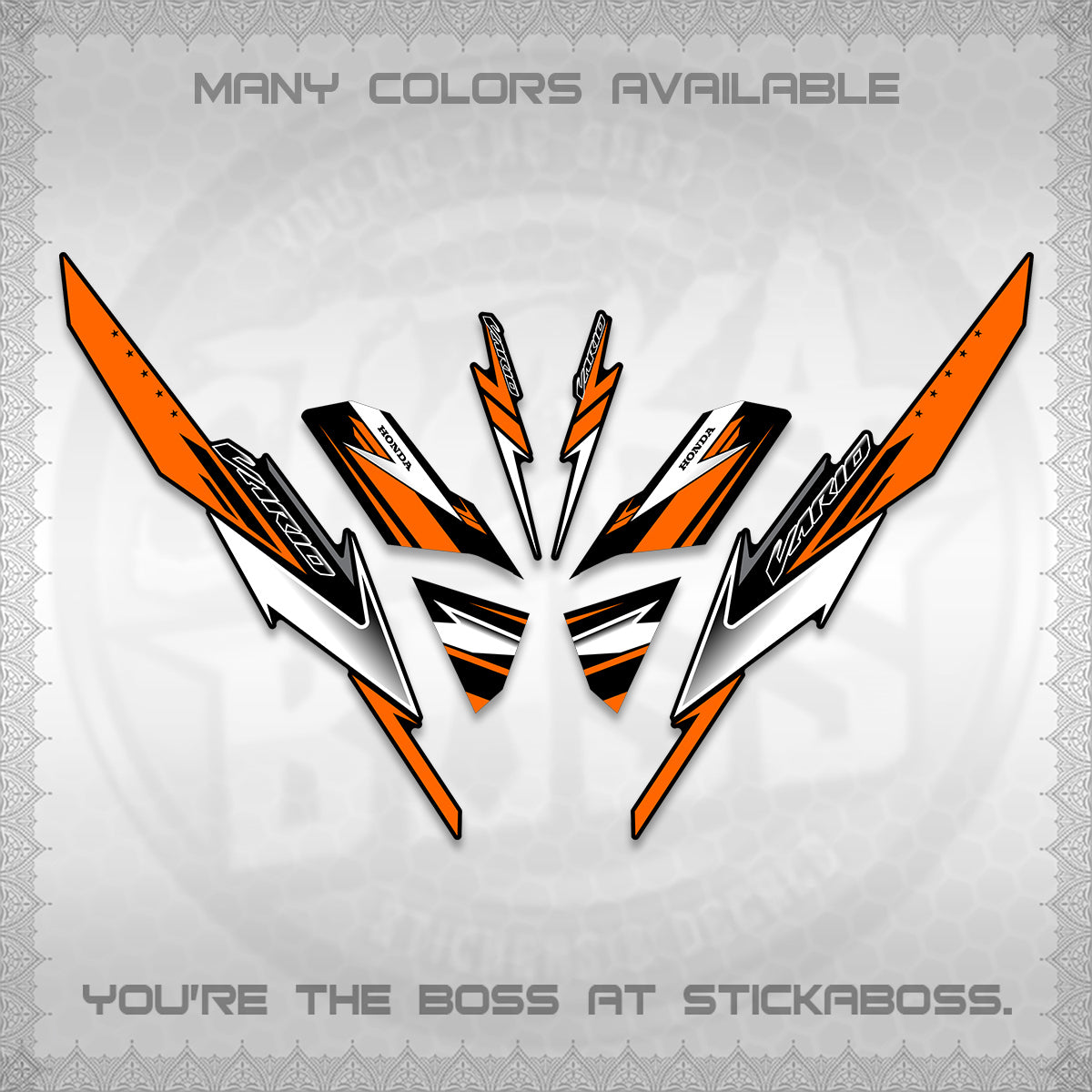 CLICK 125 V3 VARIO DECALS (2023 CUSTOM STYLE 01) STICKER KITS By STICKABOSS