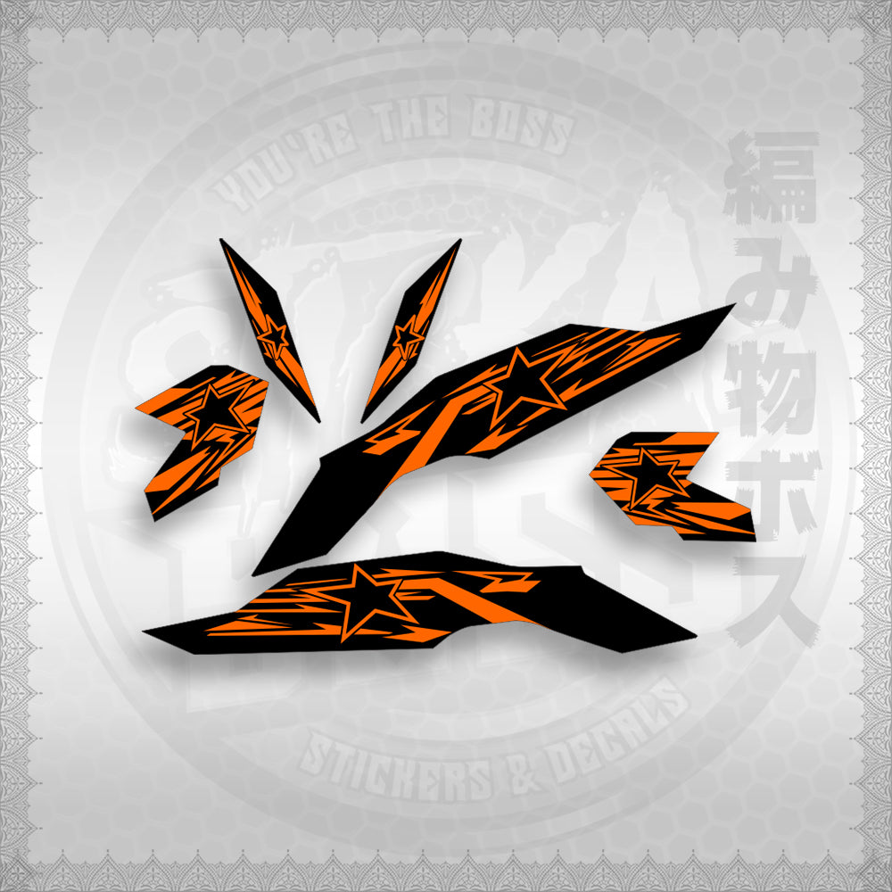 STICKER DECALS for CLICK V3 (CV3VRSTST) By STICKABOSS (SOFIE LAMINATED WATERPROOF)