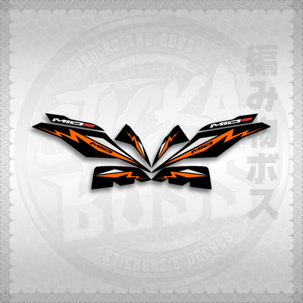 STICKER DECALS for MIO I 125 M3 INDO (MIIMOA4) By STICKABOSS (SOFIE LAMINATED WATERPROOF)