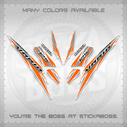 CLICK 125 V3 INDO FOR WHITE DECALS (2024 SV 22-A1 STYLE) STICKER KITS By STICKABOSS