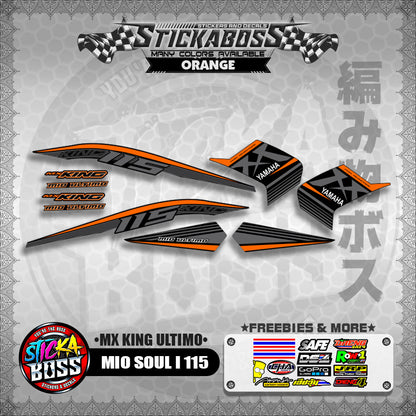 MIO SOUL I 115 STICKER DECALS ( MX KING ULTIMO )【WITH FREEBIES】