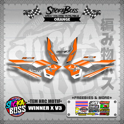 WINNER X V3 DECALS ( TEM HRC MOTIF )【WITH FREEBIES】