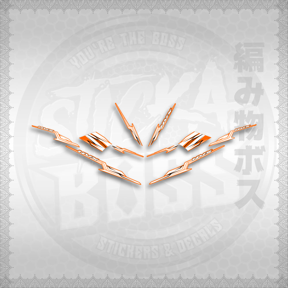 STICKER DECALS for AEROX 155 V1 THAI (AV1STOLTHST) By STICKABOSS (SOFIE LAMINATED WATERP