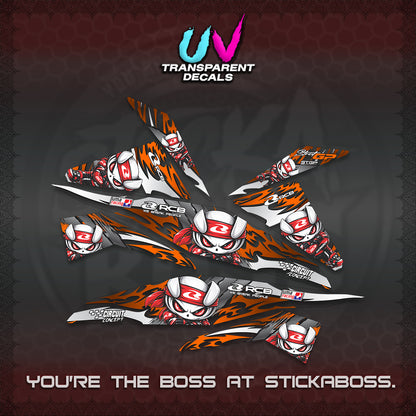 BEAT FI V1 UV TRANSPARENT DECALS (2026 NEW RCB 2.0 DESIGN) STICKER KITS BY STICKABOSS