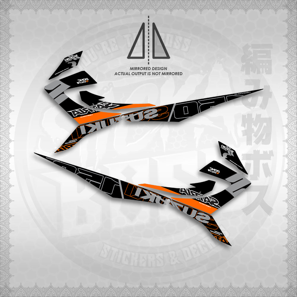 STICKER DECALS for RAIDER REBORN CARB 150 (RRCGPMA) By STICKABOSS (SOFIE LAMINATED WATERPROOF)