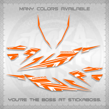 CLICK 125 V4 FOR WHITE DECALS (2026 MINIMAL 001 DESIGN) STICKER DECALS By STICKABOSS