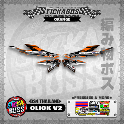 CLICK V2 STICKER DECALS ( DS4 THAILAND )【WITH FREEBIES】