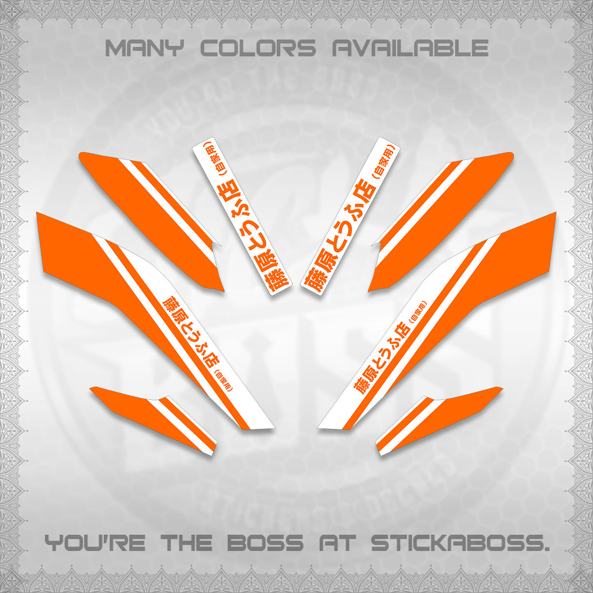 NMAX V2 FOR WHITE DECALS (TRUENO STYLE DESIGN) STICKER KITS By STICKABOSS