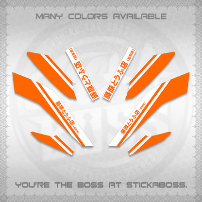 NMAX V2 FOR WHITE DECALS (TRUENO STYLE DESIGN) STICKER KITS By STICKABOSS