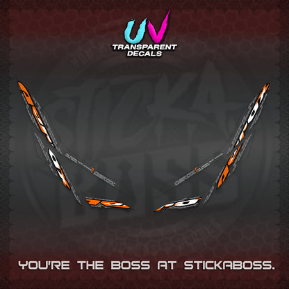 AEROX 155 V1 UV TRANSPARENT DECALS (NEW 2026 VORTEX) STICKER KITS BY STICKABOSS
