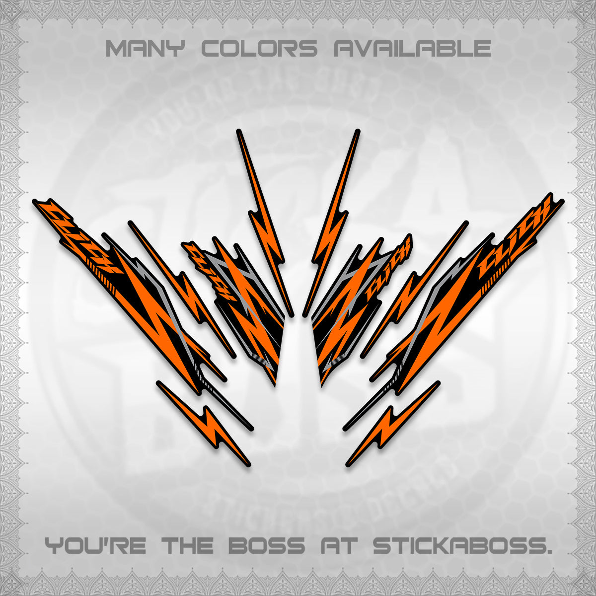 CLICK 125 V2 INDO DECALS (2024 CL 00-A8 STYLE) STICKER KITS By STICKABOSS