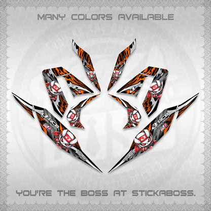 CLICK 125 V4 DECALS (2026 NEW RCB 2.0 DESIGN) STICKER KITS BY STICKABOSS
