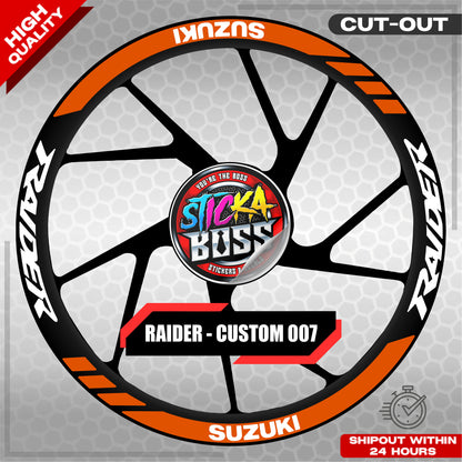 RAIDER R150 MAGS STICKER SET ( 2 MAGS ) - CUSTOM 007 | VINYL WATERPROOF CUT-OUT DECALS