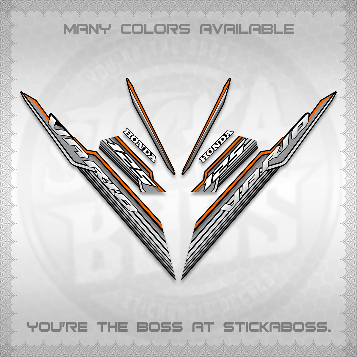 CLICK 125 V3 INDO DECALS (2024 SV 07-A2 STYLE) STICKER KITS By STICKABOSS
