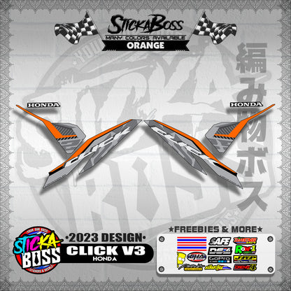 CLICK V3 DECALS ( 2023 DESIGN )【WITH FREEBIES】