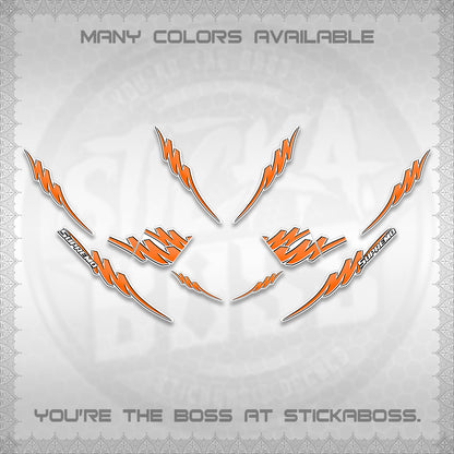 AEROX V2 FOR WHITE STRIPING DECALS (1 TONE PUTRA VIRDIAN)STICKER DECALS BY STICKABOSS