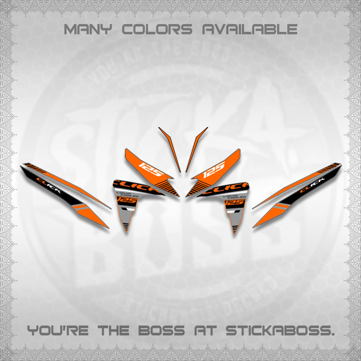 CLICK 125 V2 DECALS (2026 LIQUID COOLED DESIGN)STICKER DECALS BY STICKABOSS