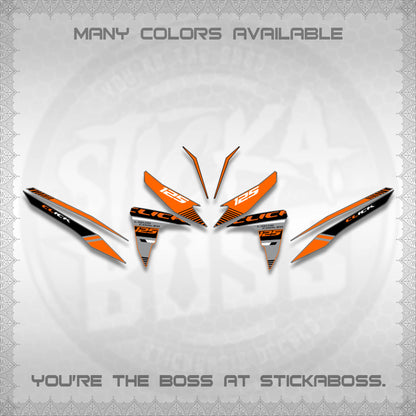 CLICK 125 V2 DECALS (2026 LIQUID COOLED DESIGN)STICKER DECALS BY STICKABOSS