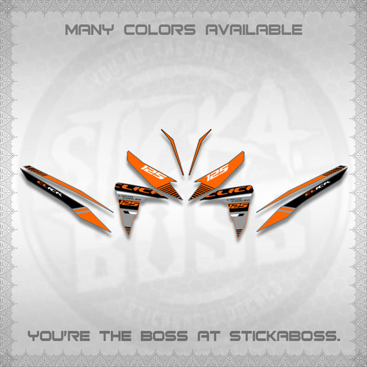 CLICK 125 V2 DECALS (2026 LIQUID COOLED DESIGN)STICKER DECALS BY STICKABOSS