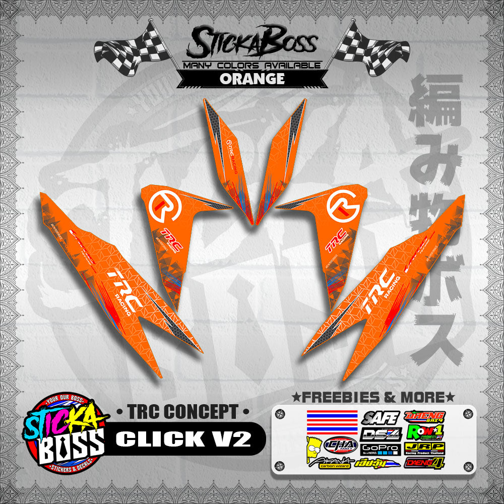 CLICK V2 DECALS ( TRC CONCEPT )【WITH FREEBIES】