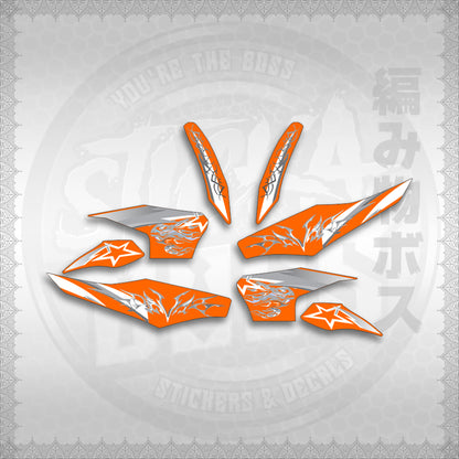 STICKER DECALS for CLICK 125 V2 (CV2VALEKYSH) By STICKABOSS (SOFIE LAMINATED WATERPROOF)