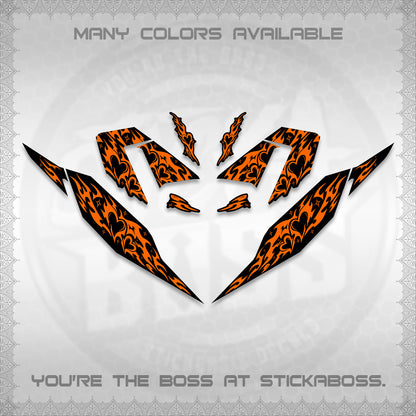 CLICK 125 V4 DECALS (2026 TRIBAL HEART DESIGN) STICKER KITS BY STICKABOSS