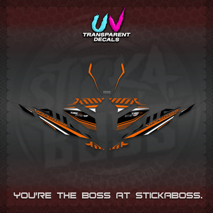 CLICK 125 V4 VARIO UV TRANSPARENT DECALS (2026 VR0007 DESIGN) STICKER KITS By STICKABOSS