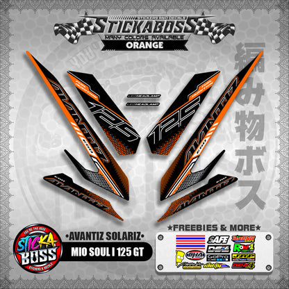 MIO SOUL I 125 GT STICKER DECALS ( AVANTIZ SOLARIZ )【WITH FREEBIES】