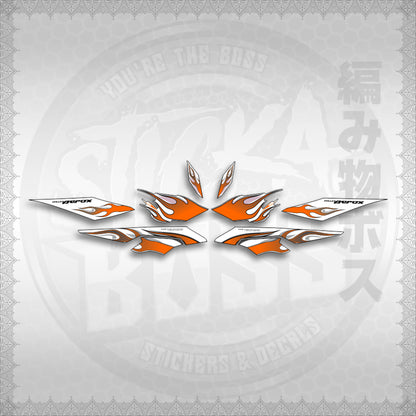 STICKER DECALS for AEROX V3 ALPHA TURBO FOR WHITE (AV3LEFIMO) By STICKABOSS (SOFIE LAMINATED WATERPROOF)