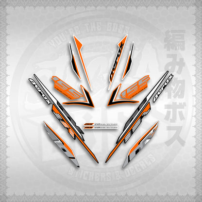 STICKER DECALS for AEROX 155 V2 (AV2NESPGR) By STICKABOSS (SOFIE LAMINATED WATERPROOF)