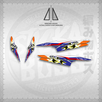 STICKER DECALS for MIO 1 (MIR25BIDESIGN)  By STICKABOSS (SOFIE LAMINATED WATERPROOF)