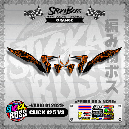 CLICK 125 V3 DECALS ( VARIO G1 2023 )【WITH FREEBIES】