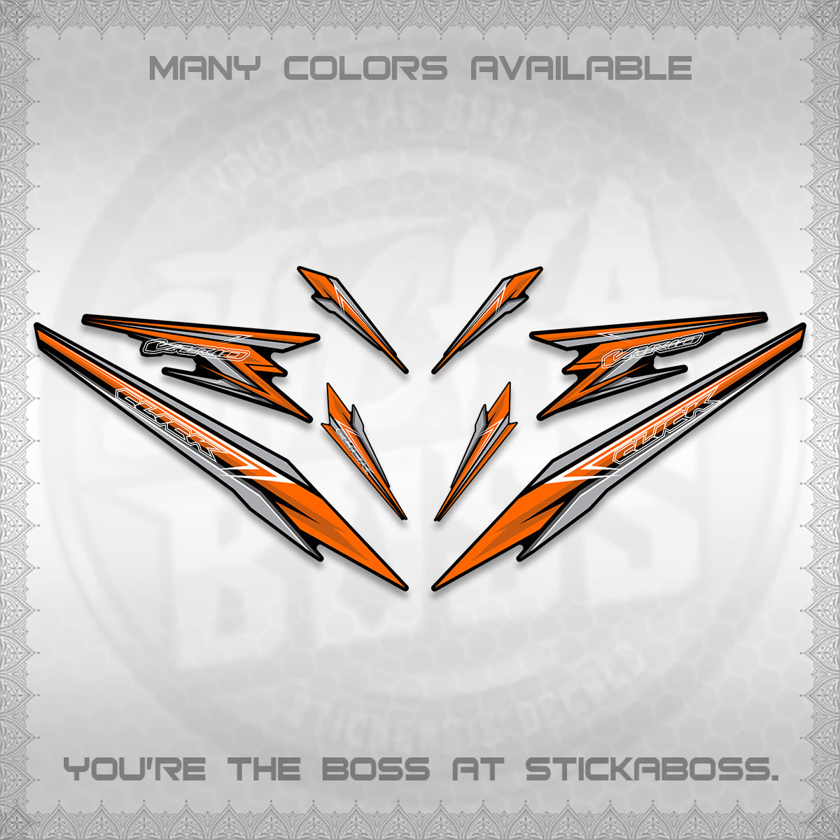 CLICK 160 VARIO DECAL(2026 SHARP 00-A1 DESIGN)STICKER DECALS By STICKABOSS
