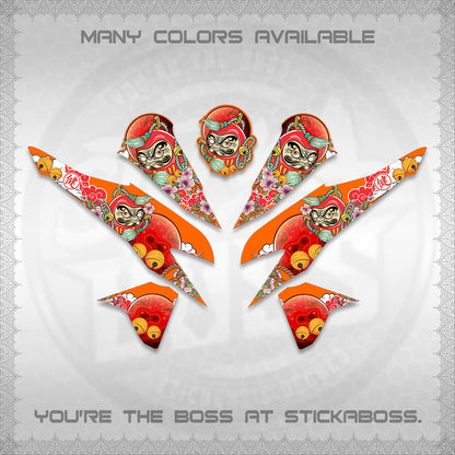 CLICK 125 V2 VARIO DECALS (DARUMA CLOUDS DESIGN) STICKER DECALS By STICKABOSS (Copy)